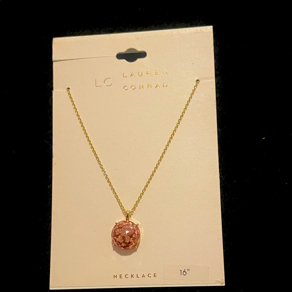 LC Lauren Conrad Jewelry - LC Lauren Conrad Gold Necklace with Rose Pendant